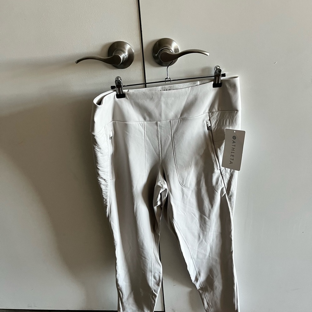 White athleta leggings